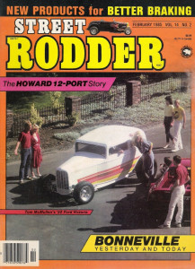 STREET RODDER 1985 FEB - BOLT-ON MUSTANG MASTER CYLINDER, HOWARD 12 PORT